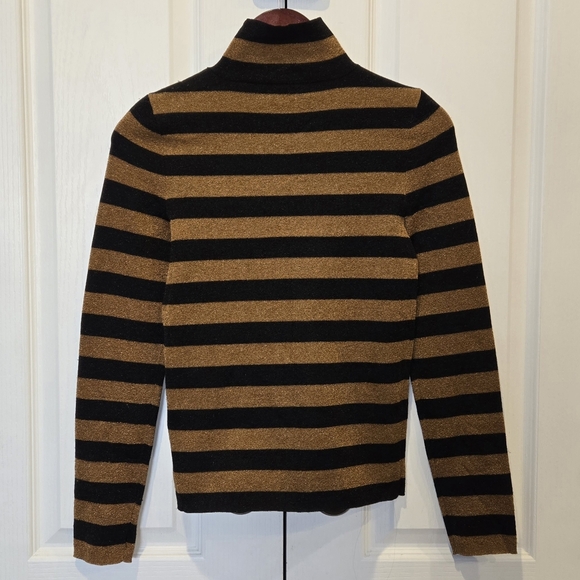 Alice + Olivia Metallic Turtleneck Sweater – Size Small (NWT) #N3 - Picture 6 of 7